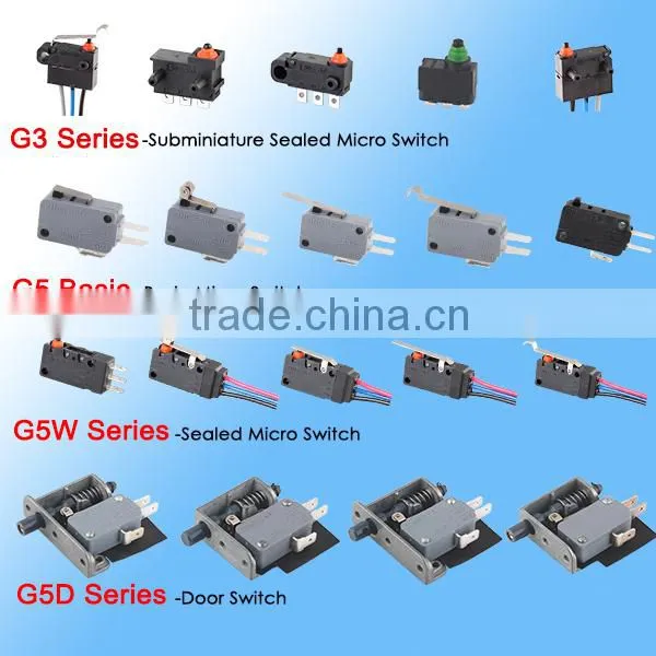 120 volt 3 position push button switch double micro switches
