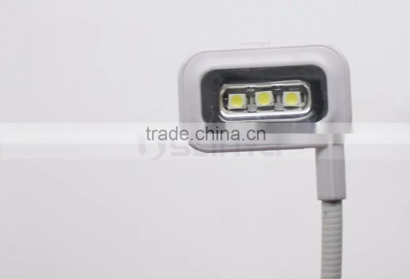 3 x 7lm SMT LED Gentle Ray LED Book Reading Lamp Gooseneck Reading Lamp