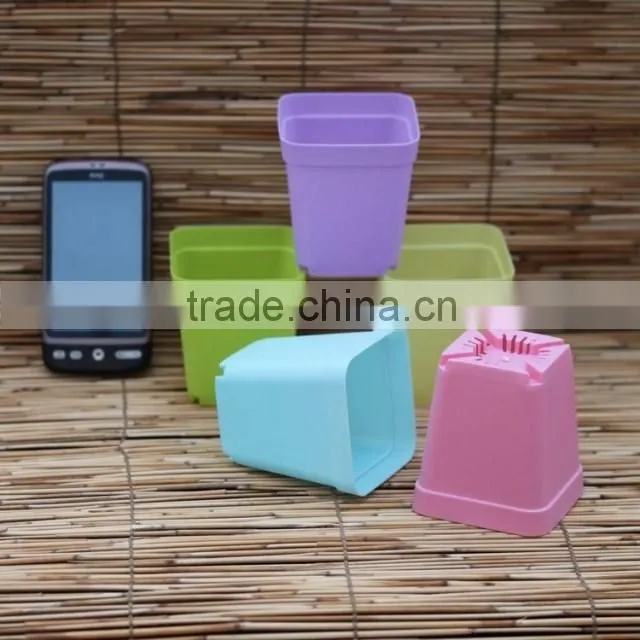plastic cheap flower pots with trays