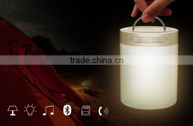 night light touch change color RGB warm white bluetooth speaker TF card DC5V for party outdoor living room child read package