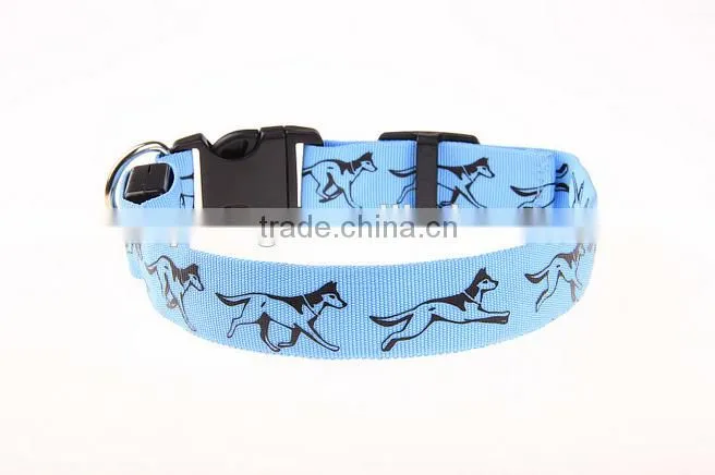 2016 LED nylon reflective tape dog tag pet belt