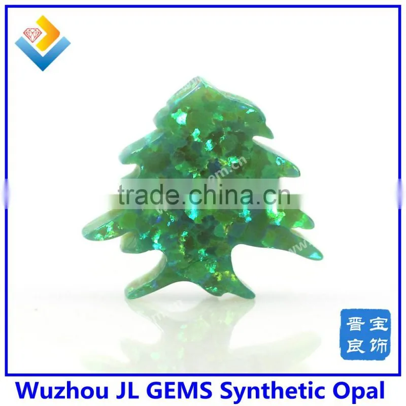 wholesales beads green synthetic opal cedar tree, christmas tree for Festival