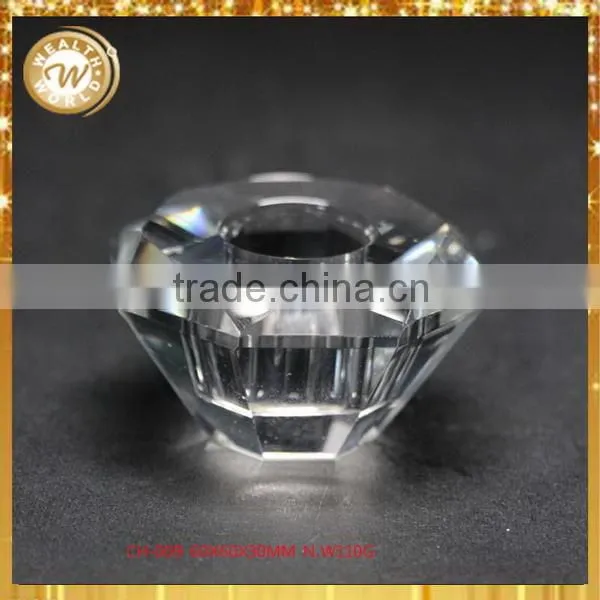 Top level manufacture crystal silver candle holders