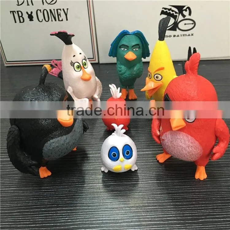 cartoon pvc figurine/high quality animal birds toys plastic toy