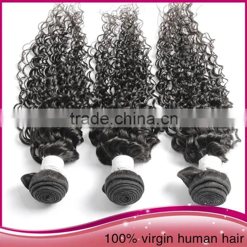 Unprocessed pure remy human hair100% virgin peruvian hair weft /weave