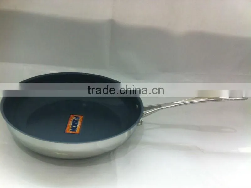Colorful 304 stainless steel frying pan