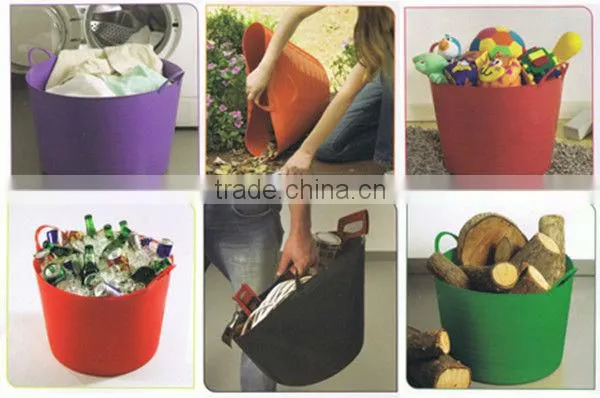 flexible bucket/colorful bucket/pe bucket