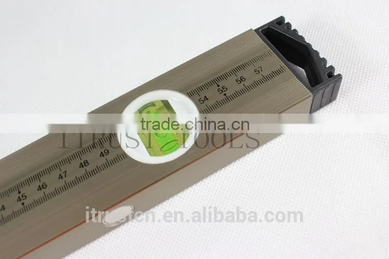 Gauging Tools aluminium spirit level with ruler and good bubble MT2050