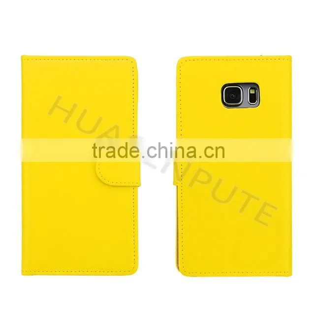 China Factory Insert Card Leather Case For Samsung Galaxy S6 Edge Plus