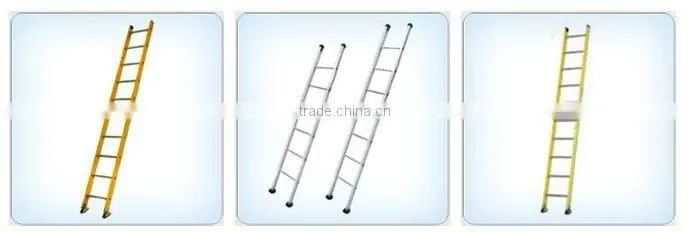 mobile fiberglass platform ladder, with wheels, extendable frp platform ladder