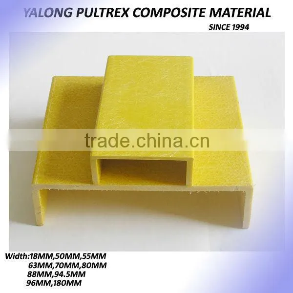 Pultruded FRP Profie,Fiber Glass Channel,Anti-corrosion Work Platform Use