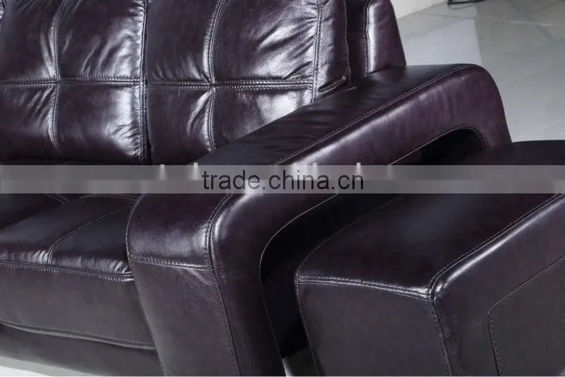 Leather Sofa with foot stool