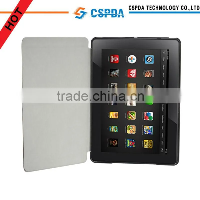 Unique design blue leather case with stand for new kindle fire HD 7 2nd generation