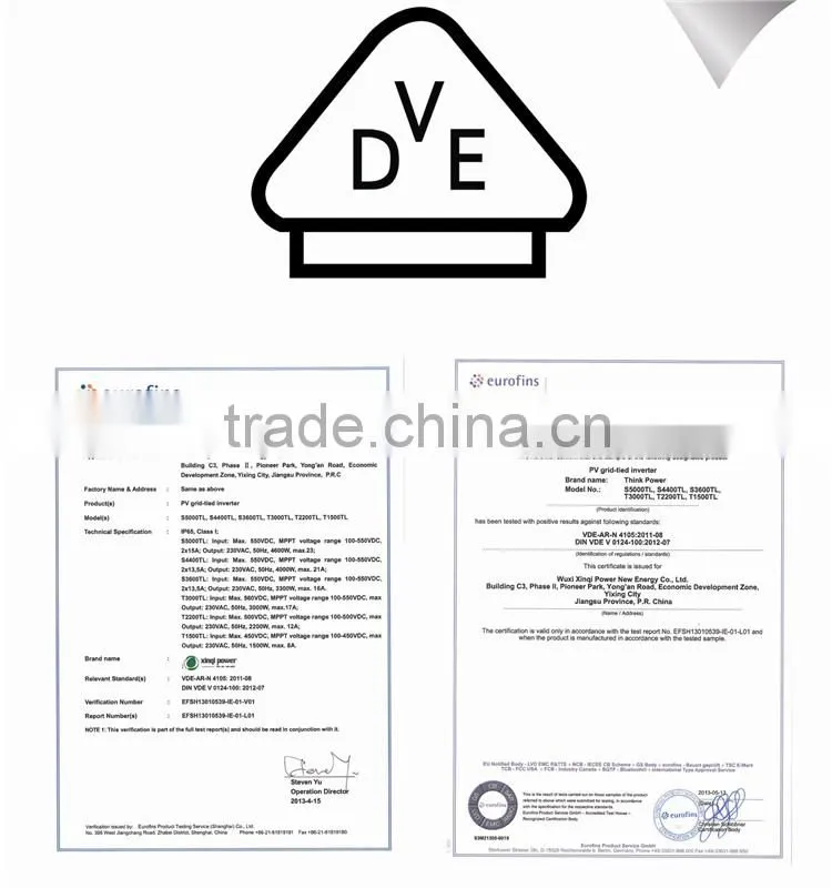 ThinkPower 2.2KW on-grid/grid-tied pv inverter free WiFi monitoring with VDE SAA G83 certificated