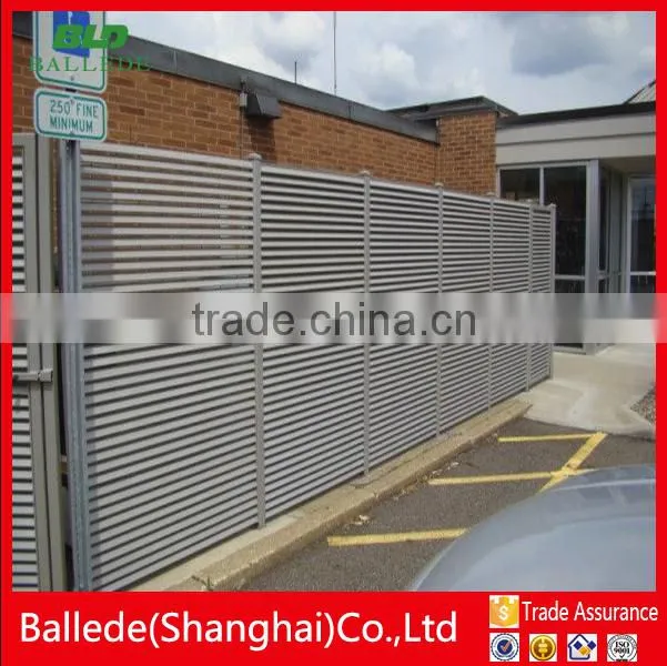 high quality prefabricated fixed louver fence