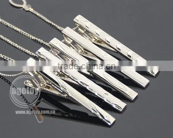 Wholesale Gentleman Silver Simple Necktie Tie Clip Bar Pin Practical Men Style Metal Blank Cheap Tie Clips