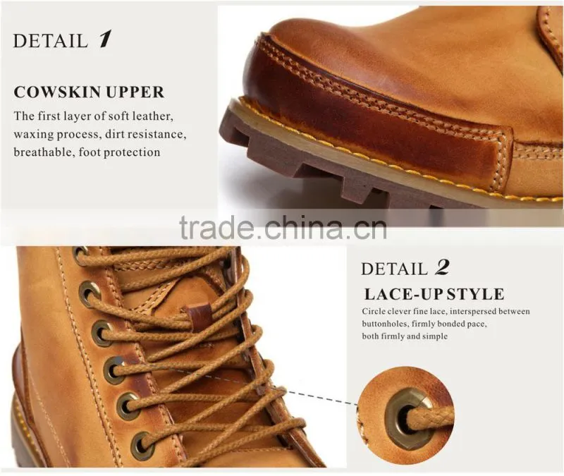 2014 fashion wholesale handmade sole leather men shoes