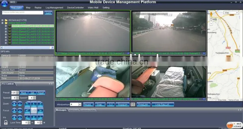 Economic 2CH/4CH WIFI CCTV DVR 3G Mini DVR with Google Map