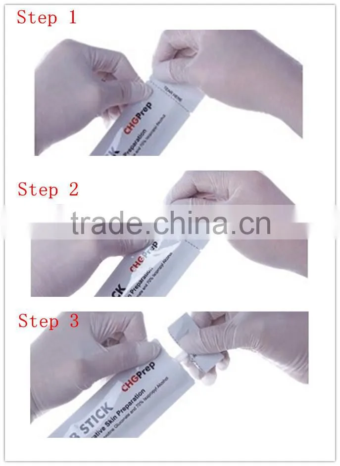 CHG swab ,medical swab ,CHG swab prep swab,surgical medical sterile swab