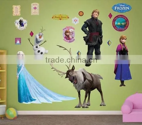 customized cartoon wall vinyl sticker for kid room decoration,wall decoration