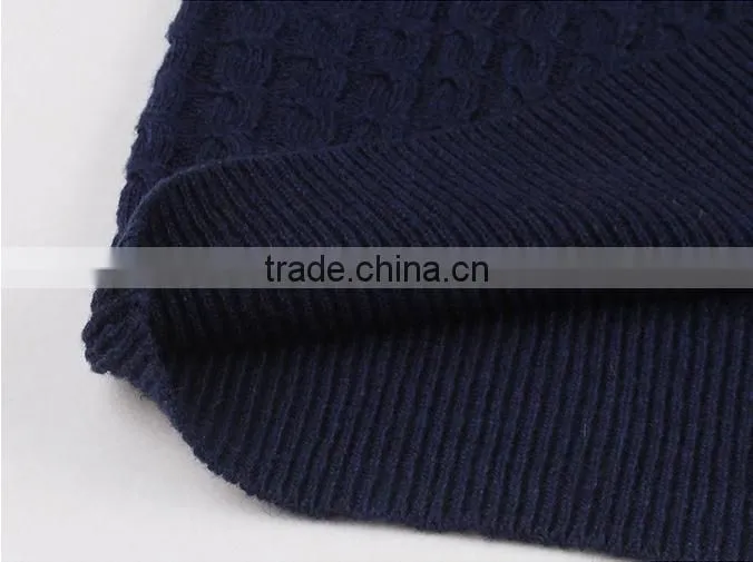 2014 latest European and American retro style high-end long-sleeve pullover polo-collar knitted woman sweater