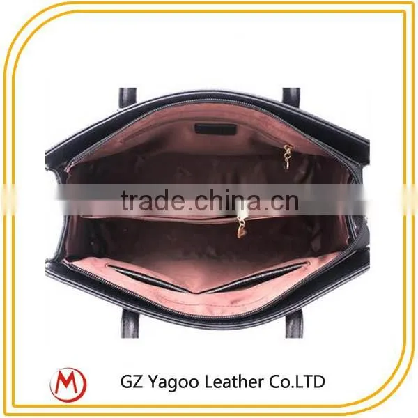 wholesale women popular fashion leather handbags with short and long srap