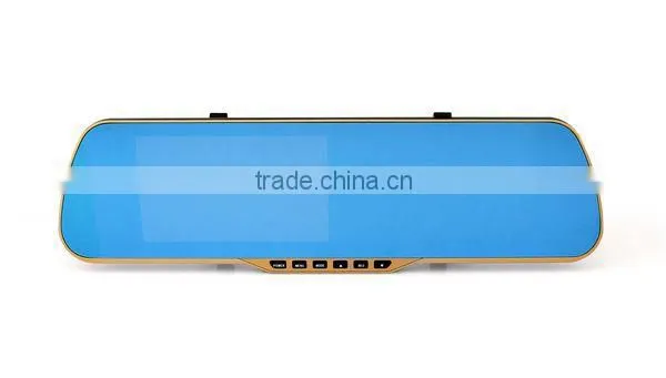 Alibaba Supplier 5" TFT LCD Screen Night Vistion Dual Cams Rearview Mirror HD Car DVR