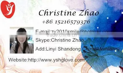 10guage bleached white cotton gloves manufacturer from Chian