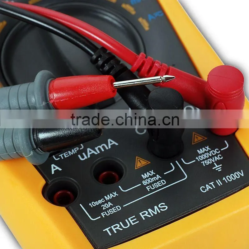 VC87 Tester Thermometer Resistance AC DC Ohm Hz C 6000 Count Voltmeter Multimeter