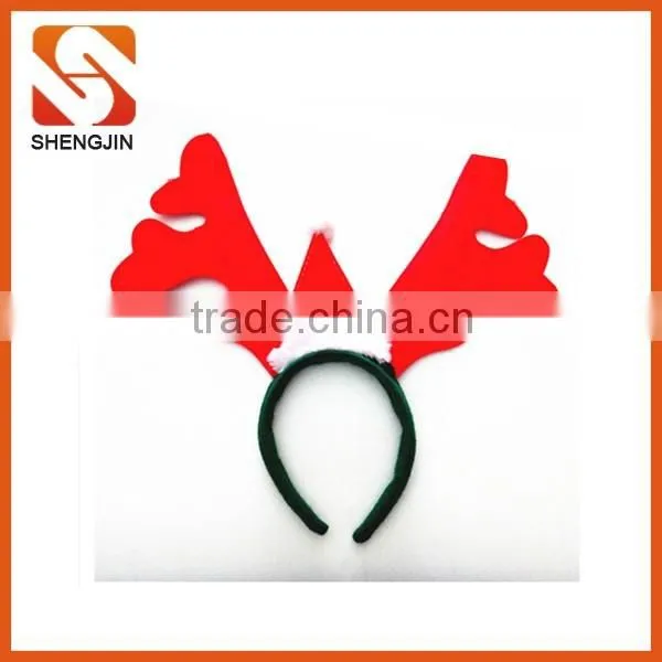 Wholesale flashing christmas funny headband reindeer antlers decoration hairband