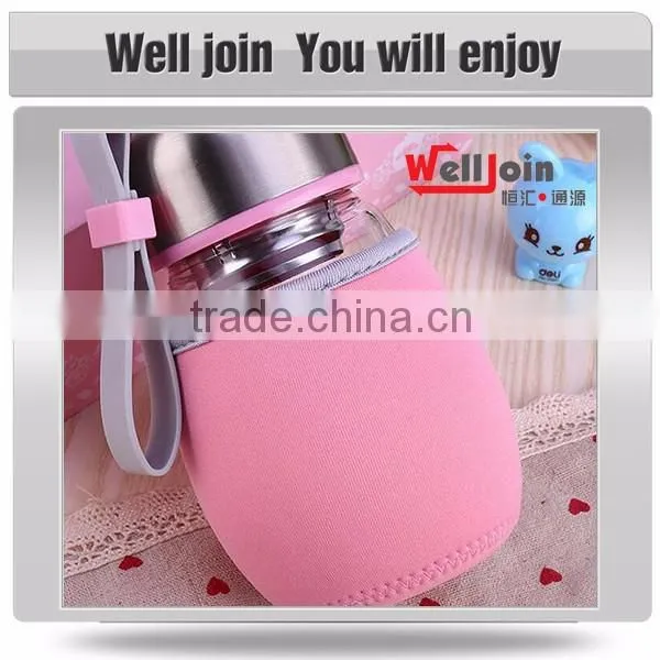 Hot Sale beer belly penguin glass water bottle