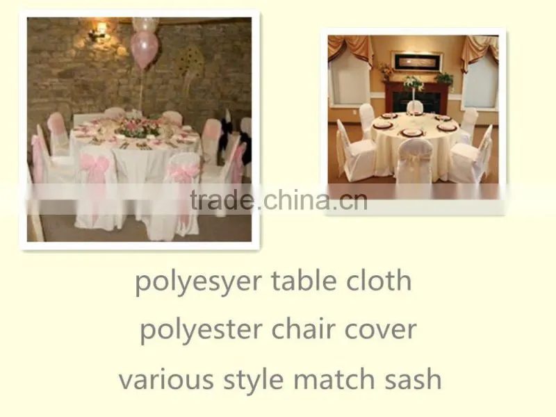 round polyester jacquard table cloth for wedding decoration hotel