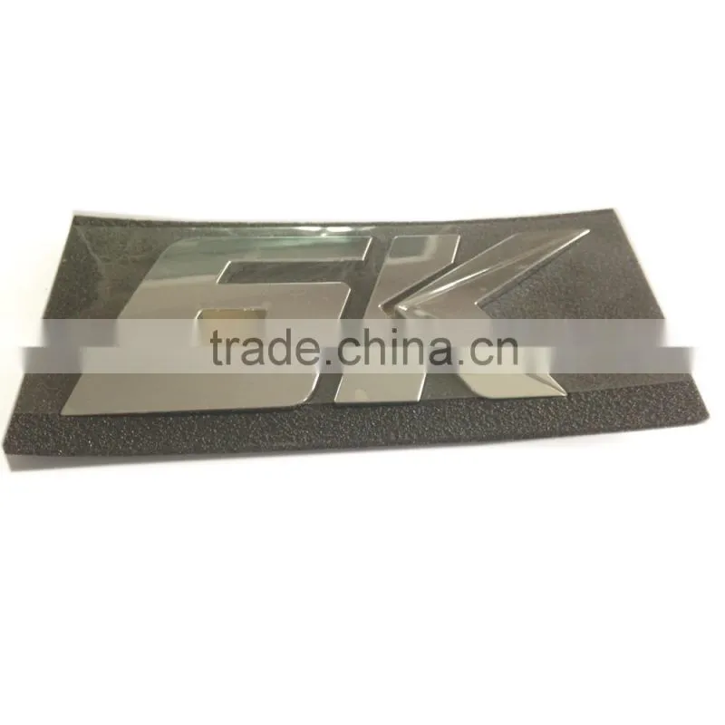 Decorative 3D self-adhesive ABS plastic car chrome letters