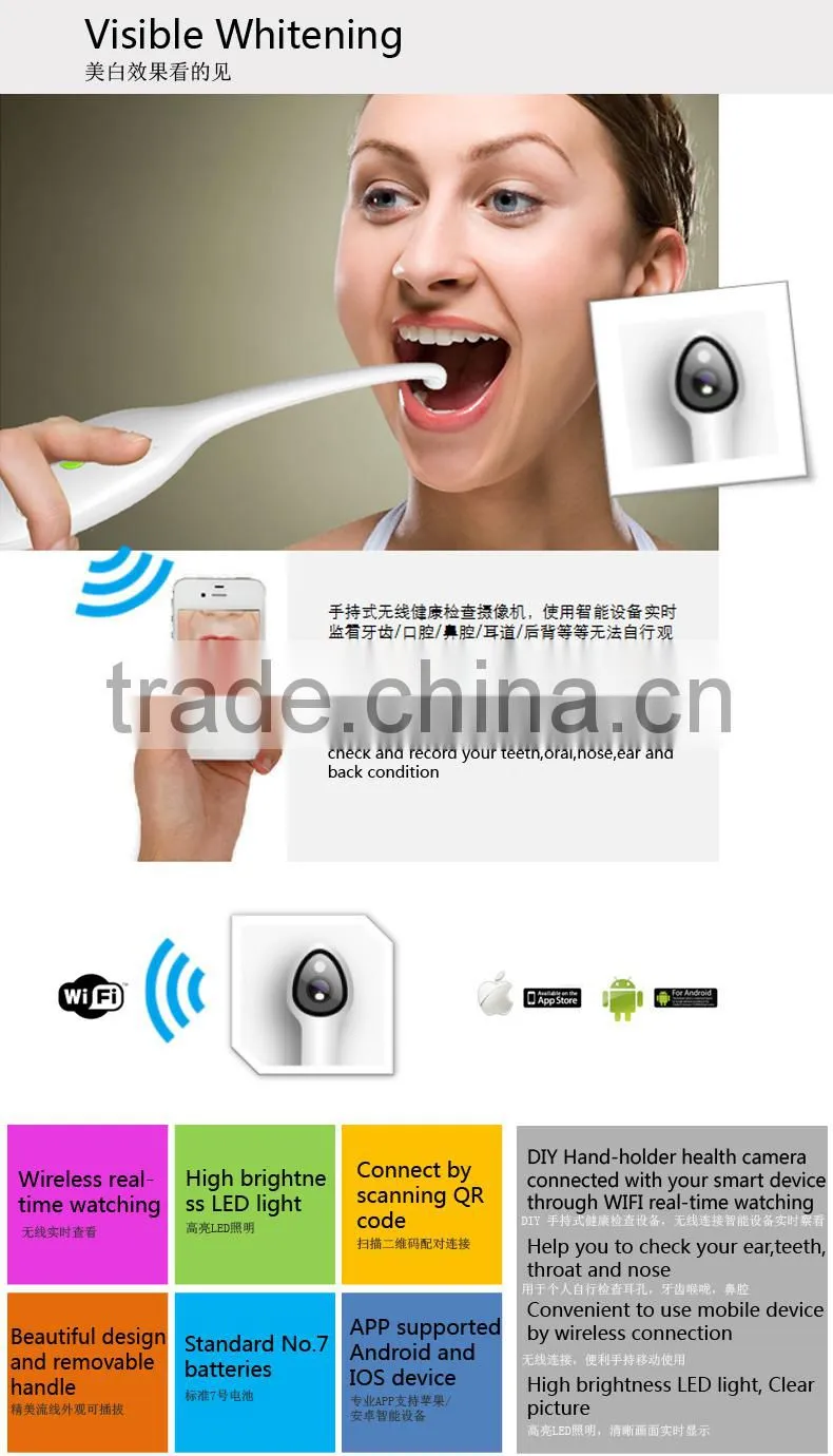 Best quality dental oral camera wifi oral camera mini usb wireless hd intraoral camera manufacturer oral dental camera devices