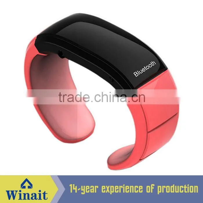 Wireless bluetooth bracelet with hands free & music player with vibrate alarm WT-20