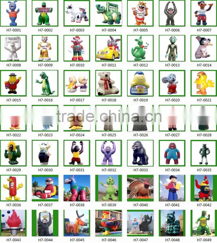 Top selling inflatable promotion cartoon / inflatable cartoon / inflatable gorilla cartoon for sale