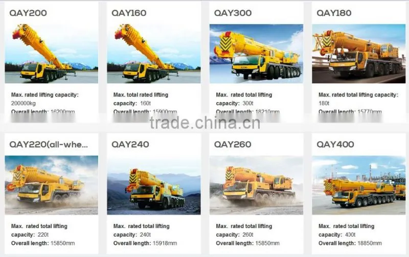 2016 New high quality Xcmg all terrain crane truck crane 180 ton crane QAY180