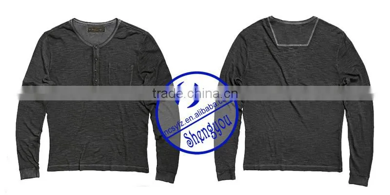 custom long sleeve plain t shirt men design wholesale china