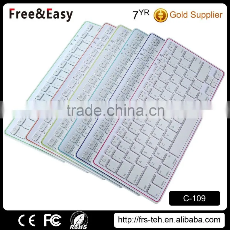 Trade Assurance keyboard supplier wireless bluetooth keyboard for Windows, android and MAC