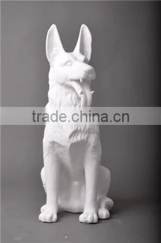 Fiberglass dog mannequins for display