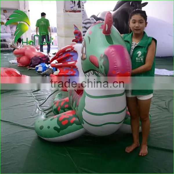 Latest Attractive Printing Design Replica Inflatable Cartoon Colorful Sea Dragon Toy