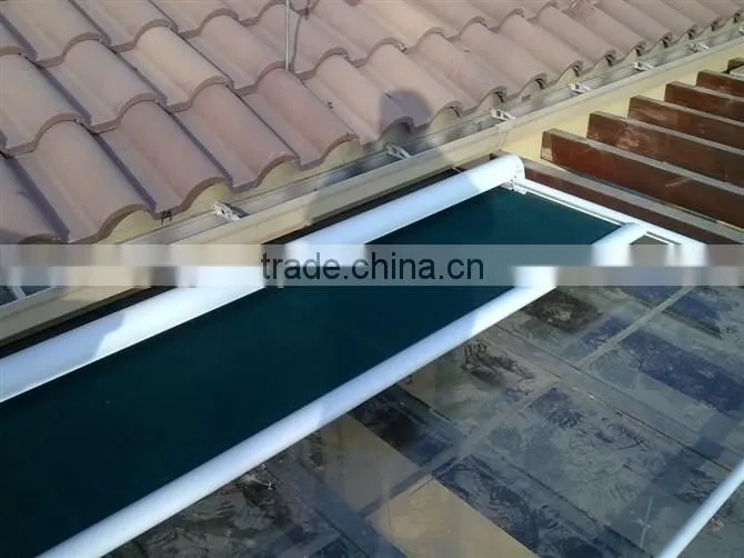 classic motorized guided rail awning awning componets