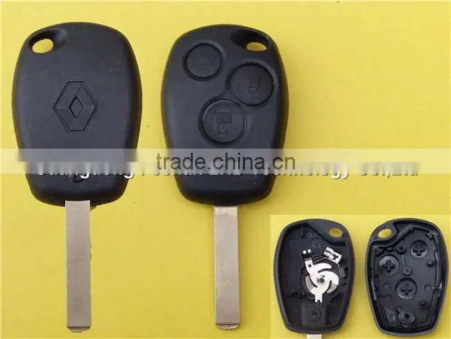 Plastic Remote Key Shell fit for 3B Renault Modus Master Twingo Key Blank Case Fob with Blade VA2and Logo