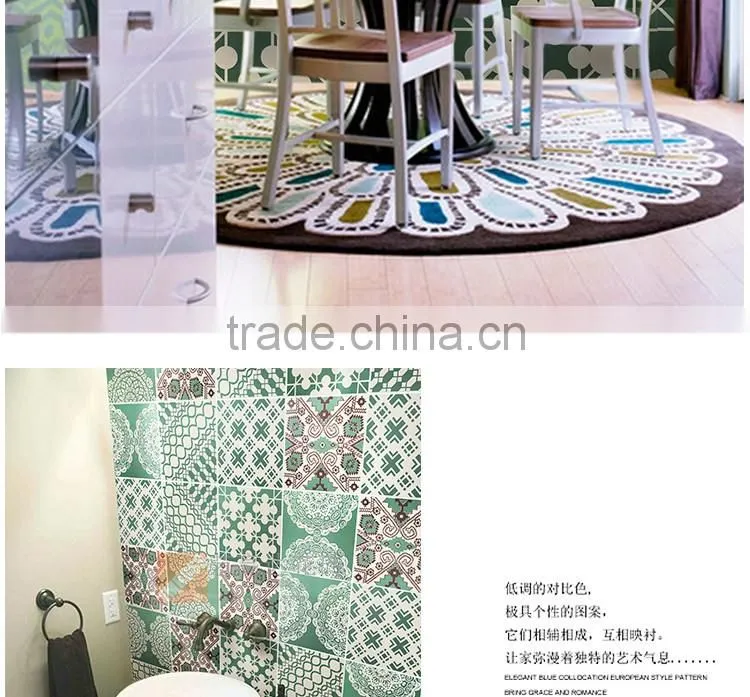 200*200mm green color moroccan decorative wall tile non-slip kitchen floor tile