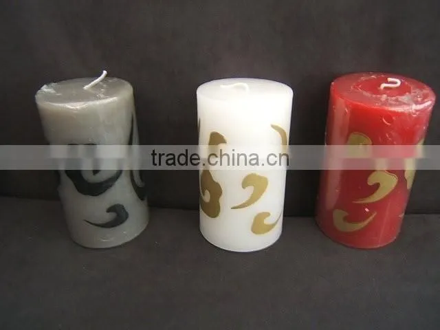 Craft Candle for church art religious pillar candle