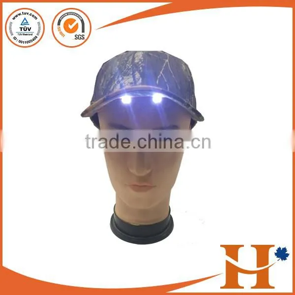 hot sale custom design patent fiber optic LED Light flashing caps outdoor sports baseball Cap(SHXE-072401)
