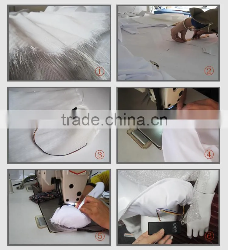 fiber optic led light luminous glow in the dark pillow case