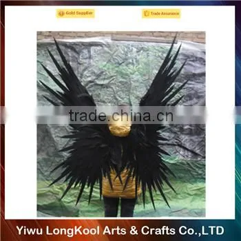 Wholesale party suppliers feather angel wings halloween cosplay adult black fairy wings