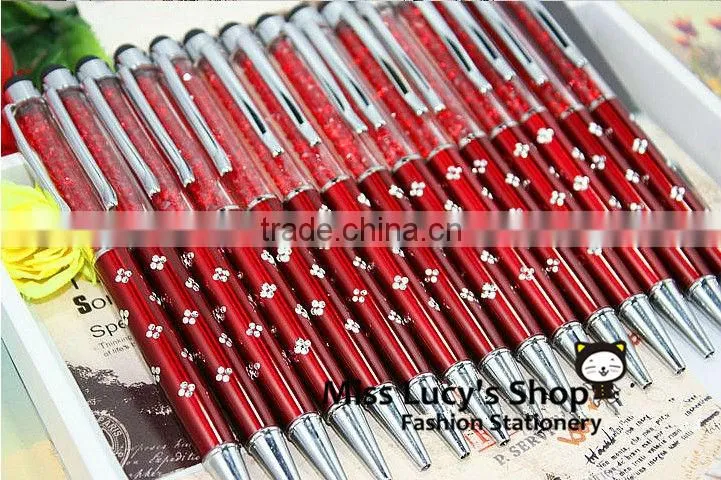 2013New Korean stationery kawaii cute novelty diamond ballpoint for ipad for iphone touch pen