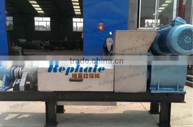 Double screw coffee grounds pressing machine with SUS304